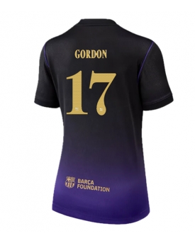 Billige Fotballdrakt Barcelona Anthony Gordon #17 Replika Bortedrakt Dame 2026-27 Kortermet